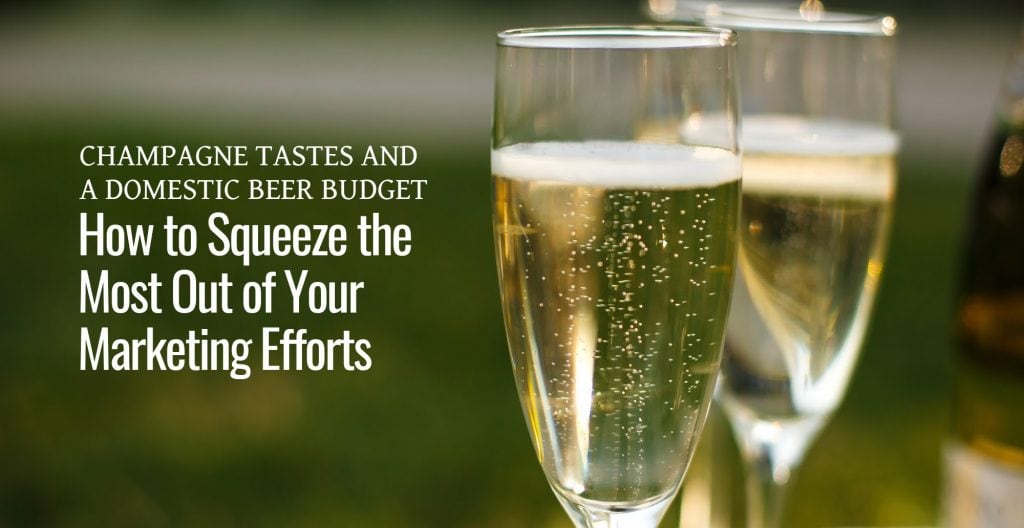 A photo of two glasses of champagne