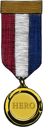 Customer hero medal