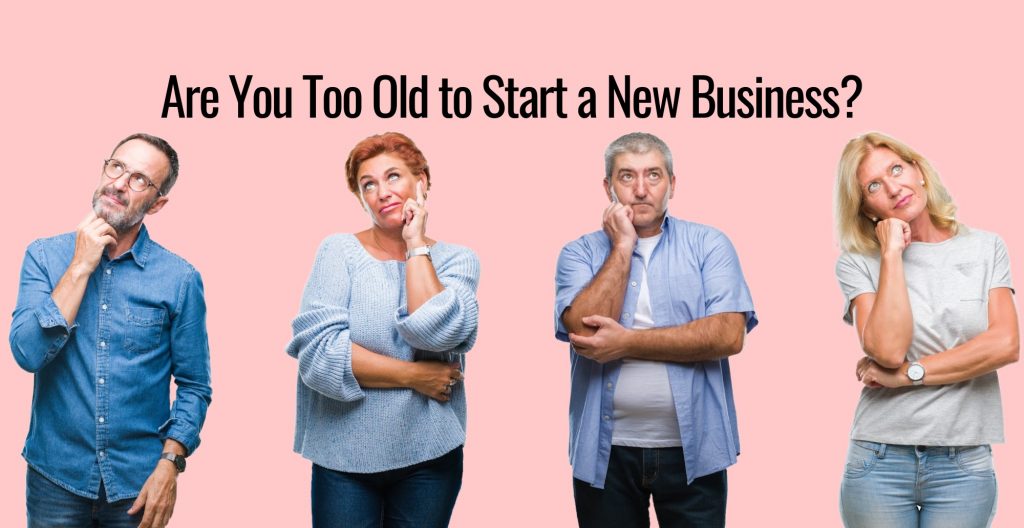 Are You Too Old to Start a New Business? A group of middle aged people thinking